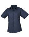 Dames blouse korte mouw Premier PR302 NAVY